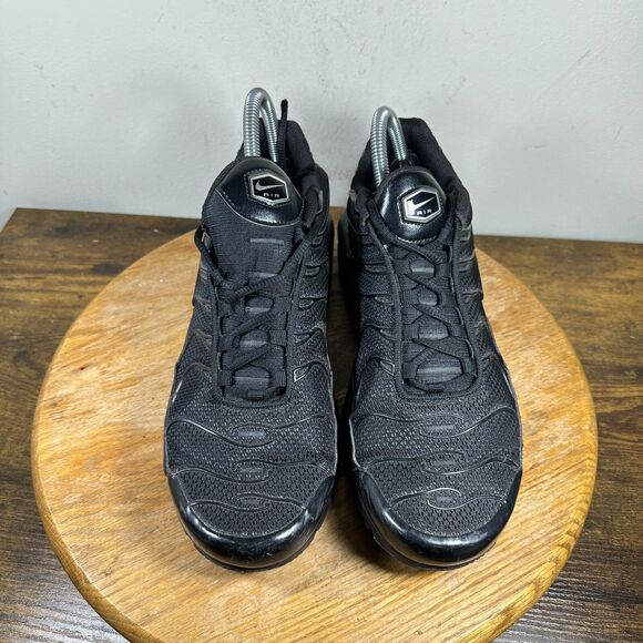 Nike Air Max Plus Triple Black Shoes Mens Size 8.5 604133-050 - Picture 2 of 9